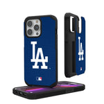 LA Dodgers Solid Rugged Phone Case for Apple iPhone