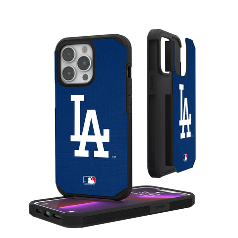 LA Dodgers Solid Rugged Phone Case for Apple iPhone