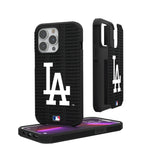 LA Dodgers Text Backdrop Rugged Phone Case for Apple iPhone
