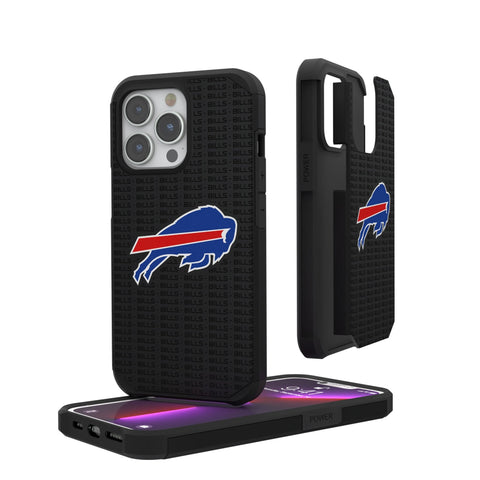 Buffalo Bills Text Backdrop Rugged Phone Case
