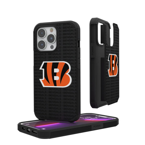 Cincinnati Bengals Text Backdrop Rugged Phone Case