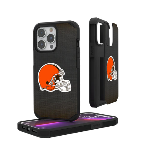 Cleveland Browns Linen Rugged Phone Case
