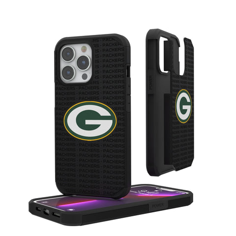Green Bay Packers Text Backdrop Rugged Phone Case