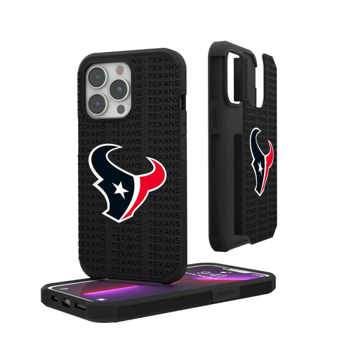 Houston Texans Text Backdrop Rugged Phone Case