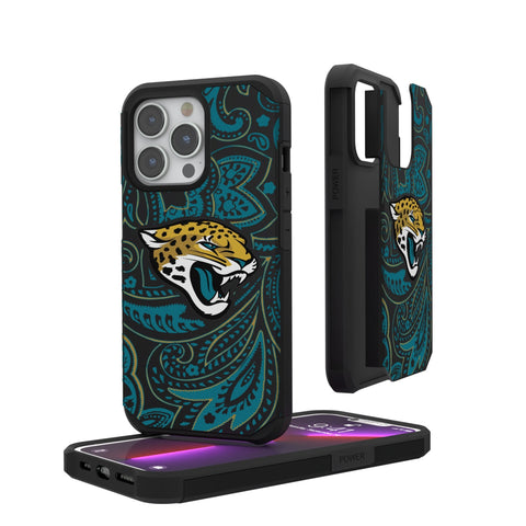 Jacksonville Jaguars Paisley Rugged Phone Case