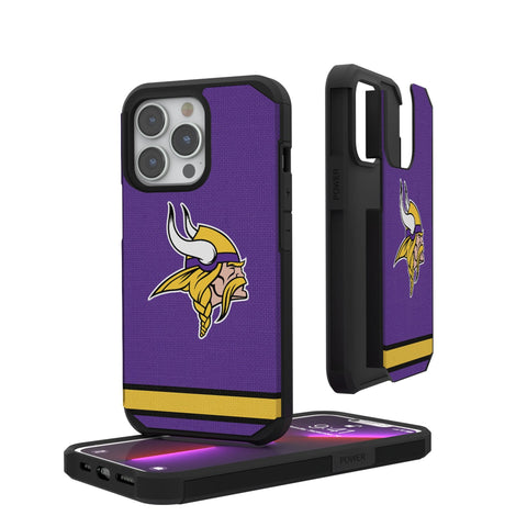Minnesota Vikings Stripe Rugged Phone Case