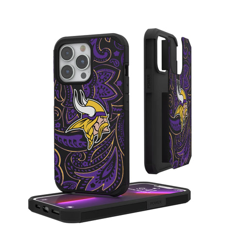 Minnesota Vikings Paisley Rugged Phone Case