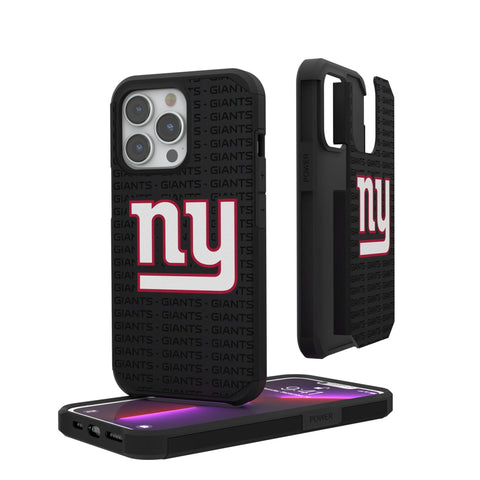 New York Giants Text Backdrop Rugged Phone Case