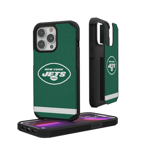 New York Jets Stripe Rugged Case-0