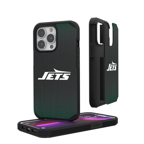 New York Jets Linen Rugged Phone Case