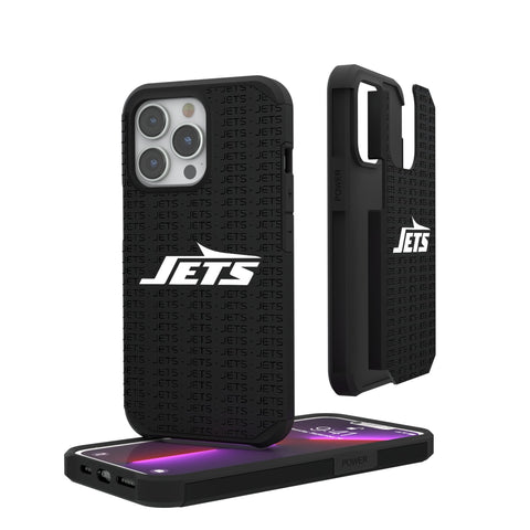New York Jets Text Backdrop Rugged Phone Case