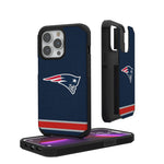 New England Patriots Stripe Rugged Phone Case