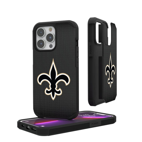 New Orleans Saints Linen Rugged Phone Case