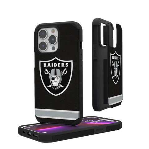 Las Vegas Raiders Stripe Rugged Phone Case