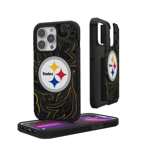 Pittsburgh Steelers Paisley Rugged Phone Case