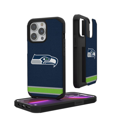 Seattle Seahawks Stripe Rugged Phone Case