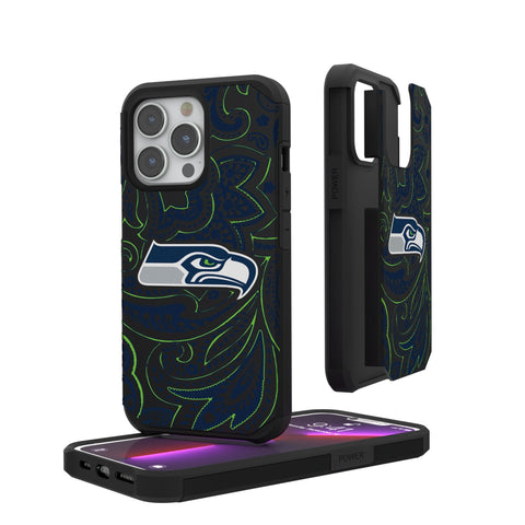 Seattle Seahawks Paisley Rugged Phone Case