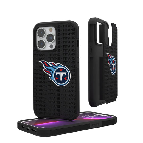 Tennessee Titans Text Backdrop Rugged Phone Case
