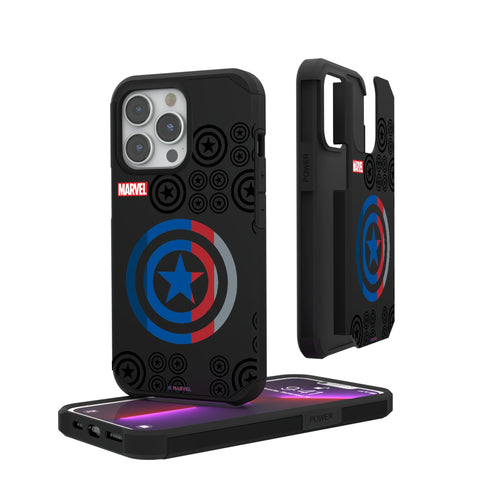 Marvel Avengers Captain America Sigil Rugged Phone Case for Apple iPhone