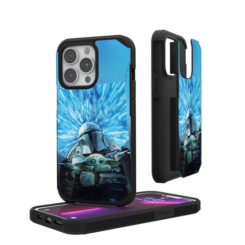 Star Wars: The Mandalorian Grogu and Din Djarin Portrait Rugged Phone Case