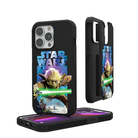 Star Wars Yoda Portrait Collage Rugged Phone Case
