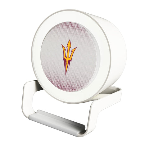 Arizona State University Sun Devils Linen Night Light Charger and Bluetooth Speaker-0