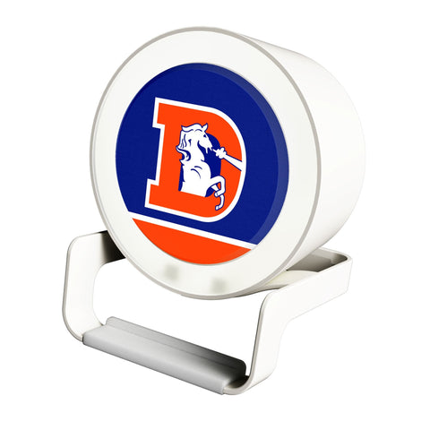 Denver Broncos 1993-1996 Historic Collection Endzone Solid Night Light Charger and Bluetooth Speaker