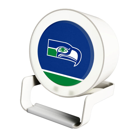 Seattle Seahawks Solid Wordmark Night Light Charger and Bluetooth Speaker-0