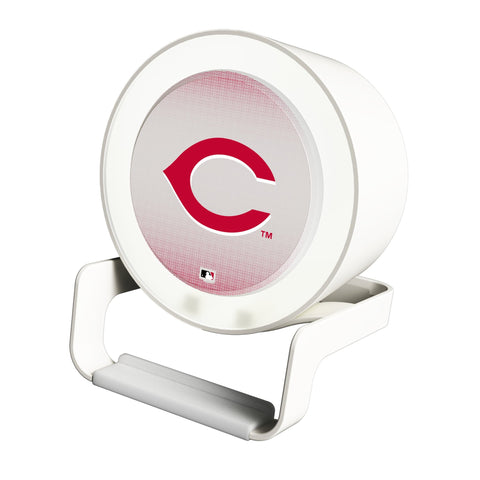 Cincinnati Reds Linen Night Light Charger and Bluetooth Speaker-0