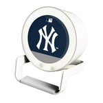 New York Yankees Solid Wordmark Night Light Charger and Bluetooth Speaker-0