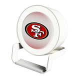 San Francisco 49ers Linen Night Light Charger and Bluetooth Speaker