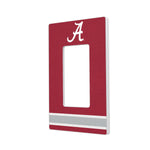 Alabama Crimson Tide Stripe Hidden-Screw Light Switch Plate-1
