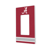Alabama Crimson Tide Stripe Hidden-Screw Light Switch Plate-1