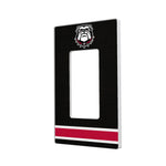 Georgia Bulldogs Stripe Hidden-Screw Light Switch Plate-1