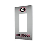 Georgia Bulldogs Linen Hidden-Screw Light Switch Plate-1