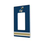 Georgia Tech Yellow Jackets Stripe Hidden-Screw Light Switch Plate-1