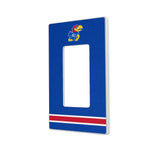 University of Kansas Jayhawks Stripe Hidden-Screw Light Switch Plate
