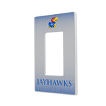 University of Kansas Jayhawks Linen Hidden-Screw Light Switch Plate