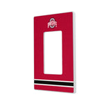 Ohio State University Buckeyes Stripe Hidden-Screw Light Switch Plate
