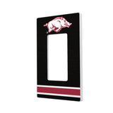 Arkansas Razorbacks Stripe Hidden-Screw Light Switch Plate-1