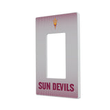 Arizona State University Sun Devils Linen Hidden-Screw Light Switch Plate-1