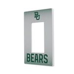 Baylor University Bears Linen Hidden-Screw Light Switch Plate