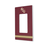 Florida State University Seminoles Athletic Wordmark Stripe Hidden-Screw Light Switch Plate