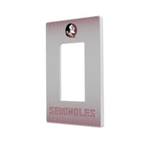 Florida State University Seminoles Linen Hidden-Screw Light Switch Plate