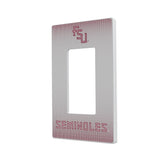 Florida State University Seminoles Athletic Wordmark Linen Hidden-Screw Light Switch Plate