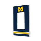 University of Michigan Wolverines Stripe Hidden-Screw Light Switch Plate