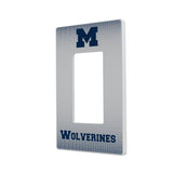 University of Michigan Wolverines Linen Hidden-Screw Light Switch Plate