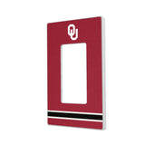 University of Oklahoma Sooners Stripe Hidden-Screw Light Switch Plate