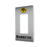 University of Iowa Hawkeyes Linen Hidden-Screw Light Switch Plate