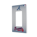 Atlanta Braves Linen Hidden-Screw Light Switch Plate